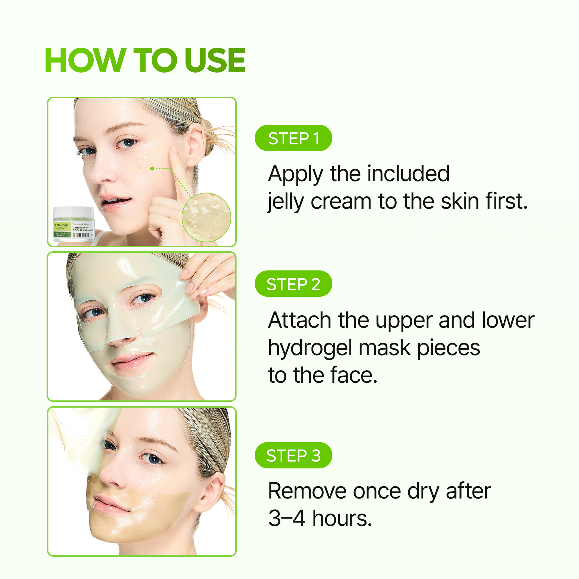 CACTOX De-Puffing Pore Tox Gel Mask 4EA